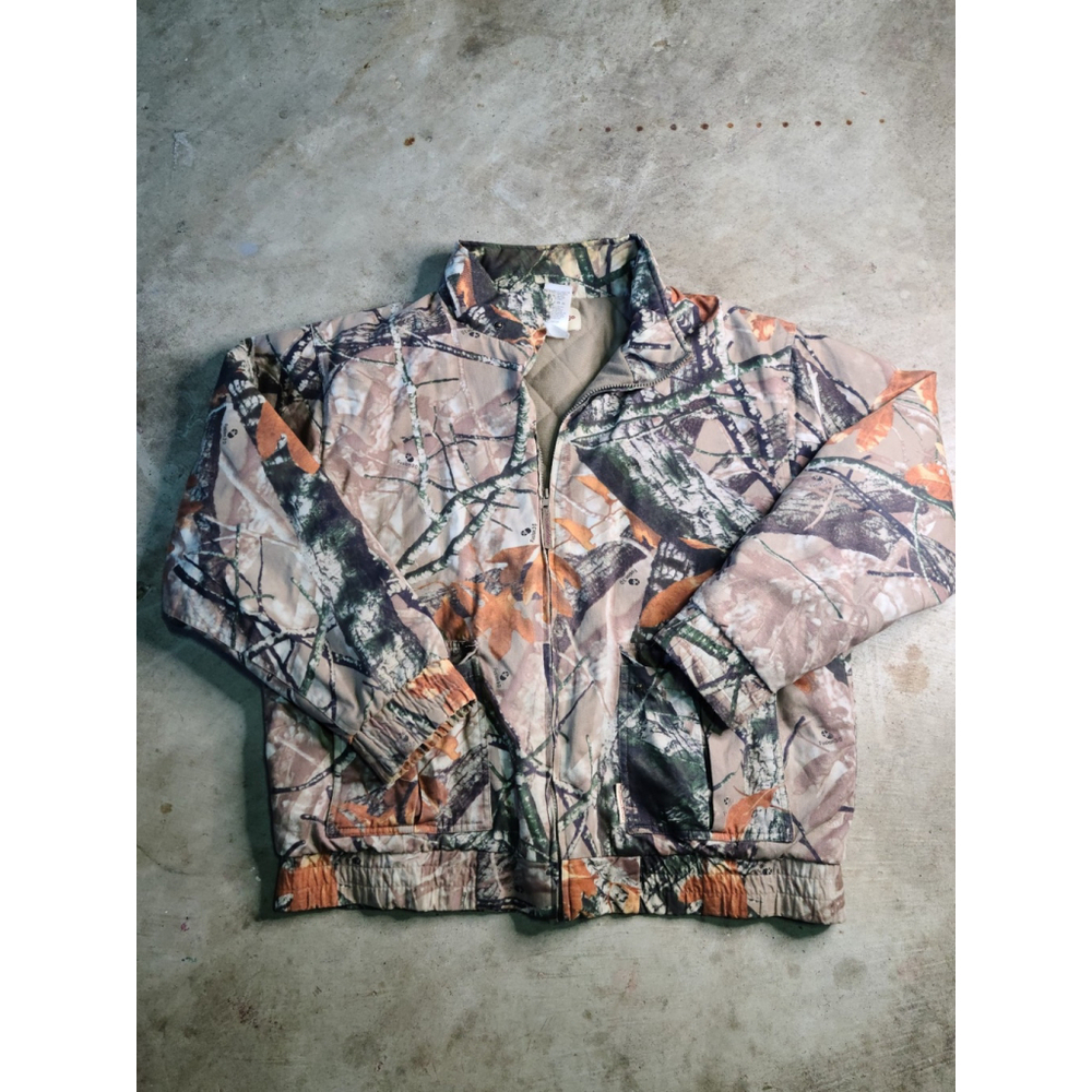 Outfitters Ridge Camo Hunting Jacket Coat Mens Large 42-44 Quilt Lined Realtree